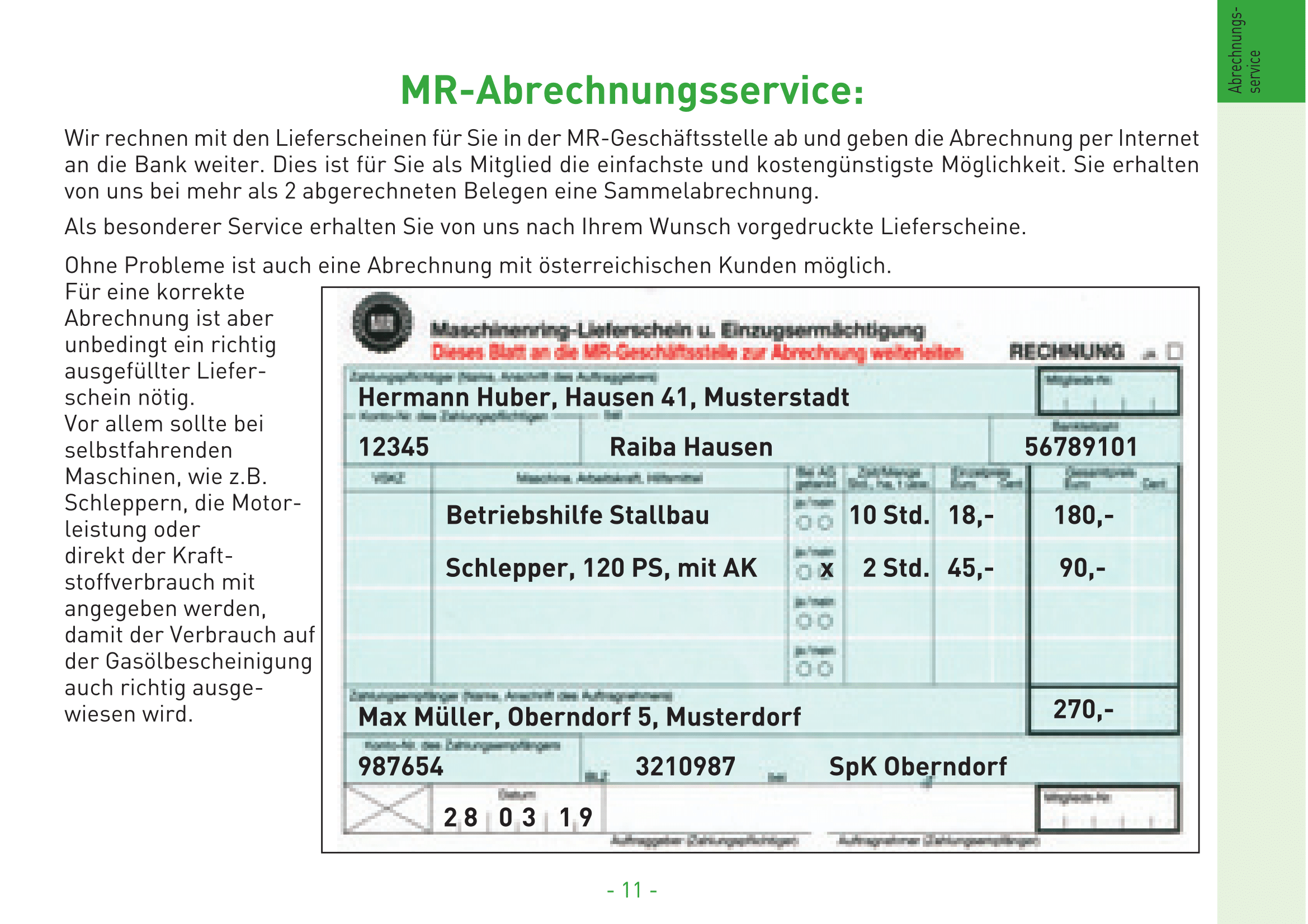 05 MR Abrechnungsservice