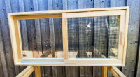Schiebefenster für Hühner- Schafstall